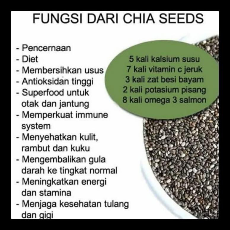 

TERBARU! PREMIUM ORGANIC CHIA SEED 1KG TERMURAH