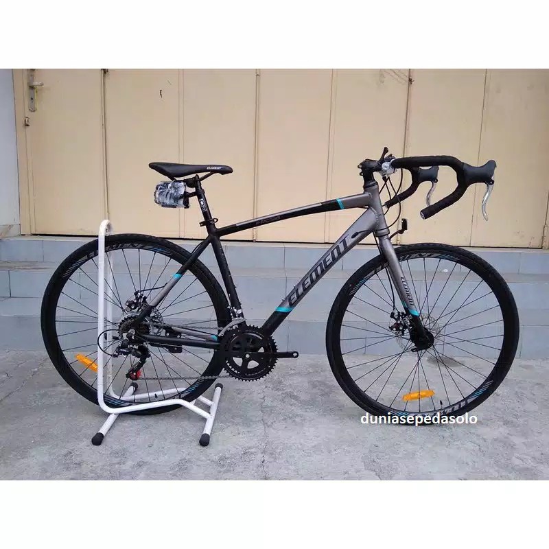  SEPEDA  BALAP  ROADBIKE 700C ELEMENT FRC 38  ALLOY MATT GREY 