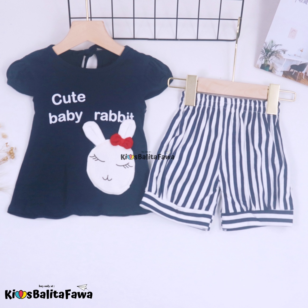 Setelan Starla uk 3-18 Bulan / EXPORT Quality Baju Bayi Anak Perempuan Kaos Lengan Celana Panjang