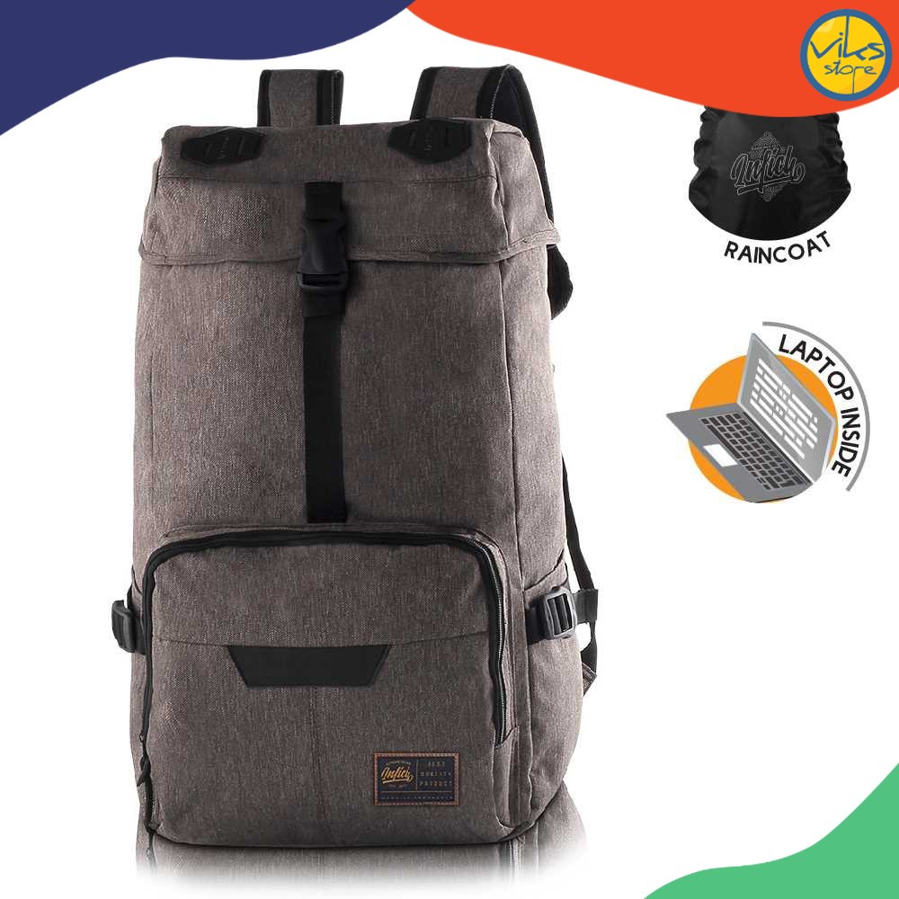 Tas Punggung Backpack Pria Cowok Tas Ransel  Casual Kerja Sekolah Masuk Laptop Kuliah Distro Premium Inficlo