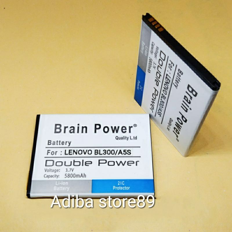 Baterai Batre Lenovo A5S BL-300 Double Power