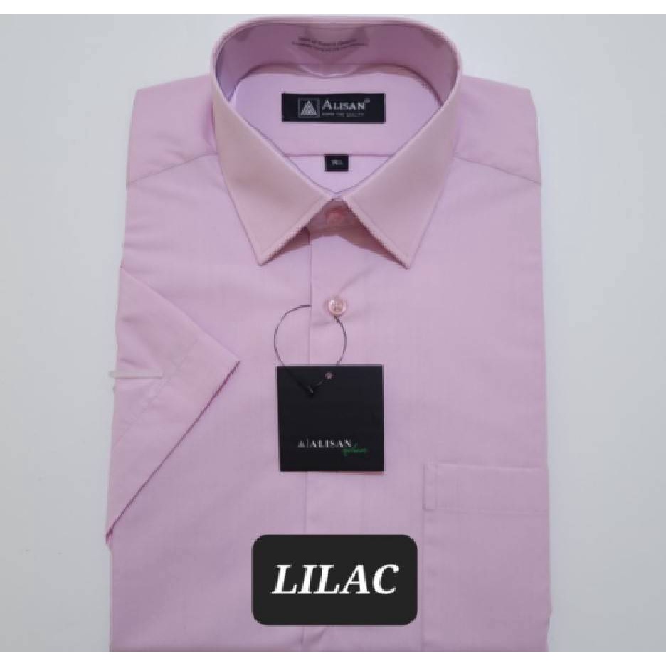 KEMEJA PRIA ALISAN POLOS LENGAN PENDEK PRIA