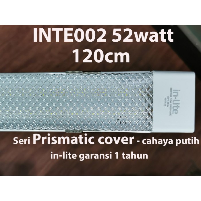 Lampu LED Tube T8 52 Watt 120 cm Cover Prismatic Putih