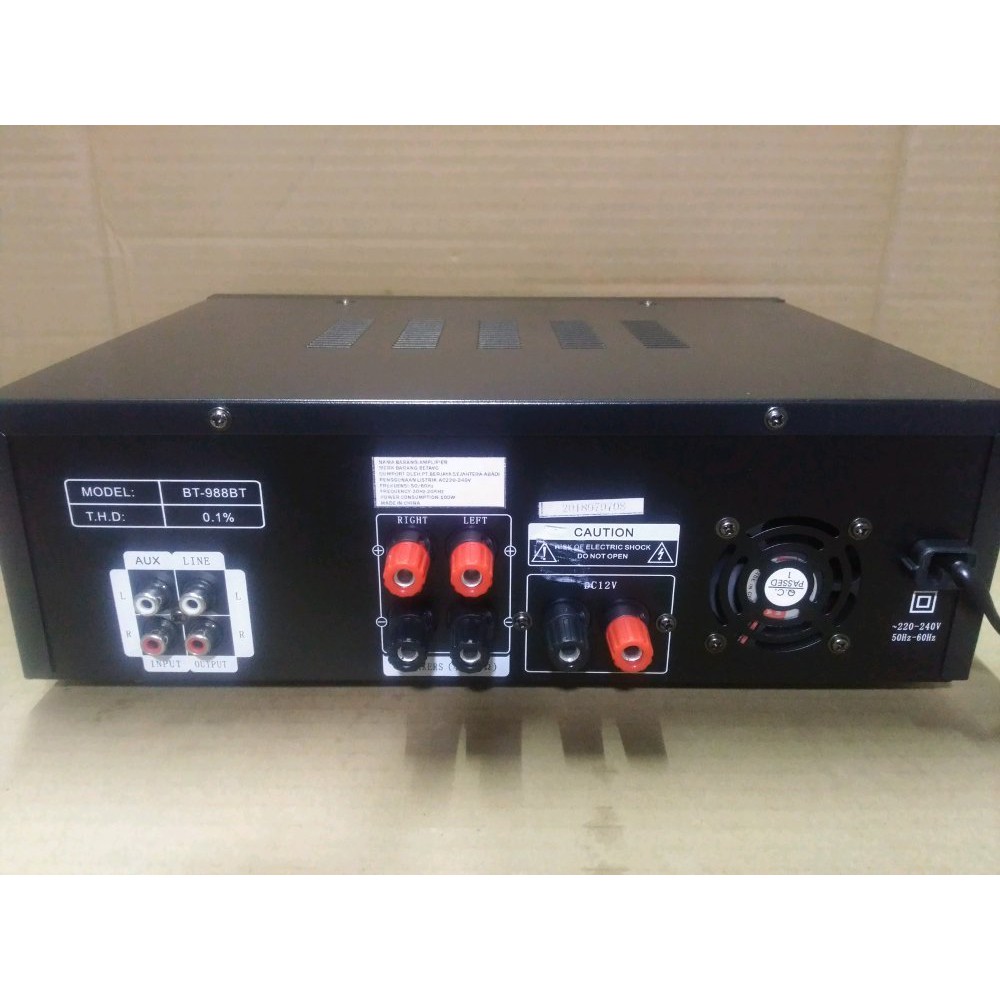 AMPLI BETAVO BT 988BT POWER AMPLIFIER