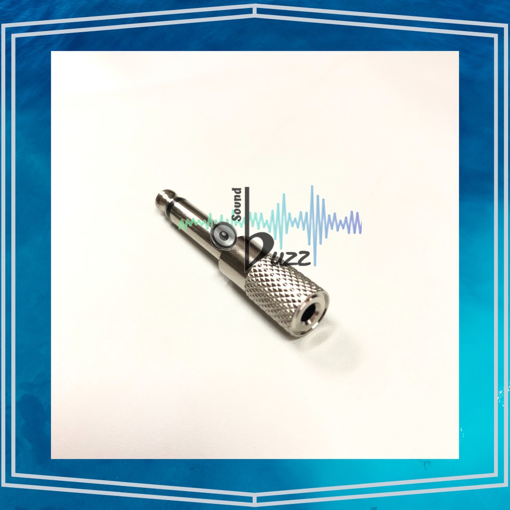 Jack Sambung Besi Mic Kecil 3.5mm ke Besar 6.5mm Mono