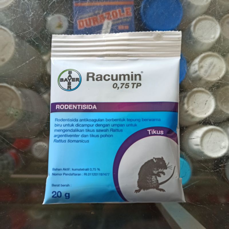 RODENTISIDA RACUMIN 0,75 TP 20 GR PEMBASMI TIKUS BAYER