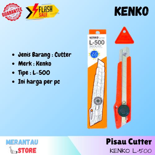 

Cutter Kenko Besar L-500 Pisau Cutter Stainless Pisau Cutter Terbaik Multifungsi Cutter Listrik