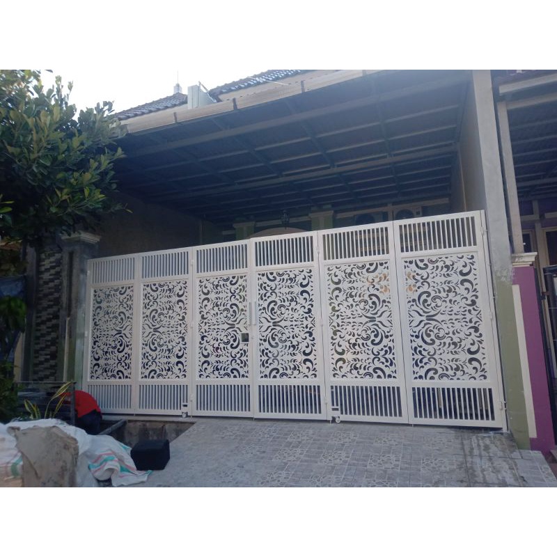 Jual PAGAR GARASI RUMAH MURAH MOTIF CUTTING LASER | Shopee Indonesia