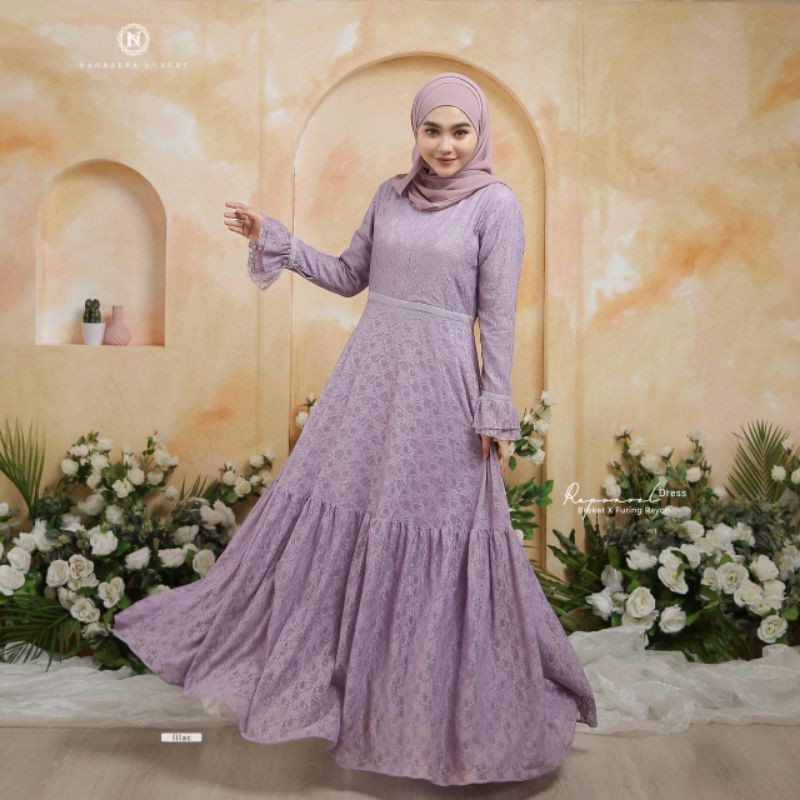 dress Nadheera tipe rapunzel |dres buat lebaran