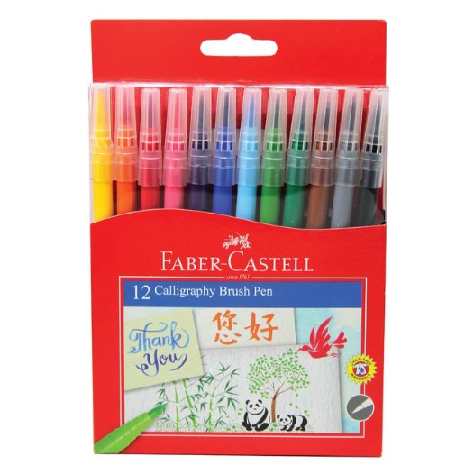 

Faber-Castell Calligraphy Brush Pen Set 12