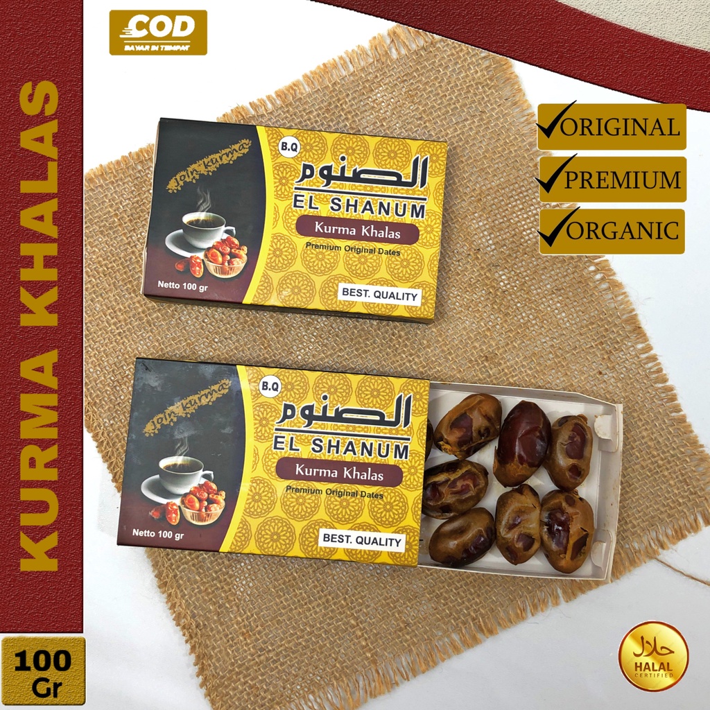 

KURMA KHALAS 100 GRAM BOX / KHALAS BQ / KHALAS PREMIUM / KHALAS AL SAAD / OLEH-OLEH HAJI UMROH / Toko Kurma Maryam