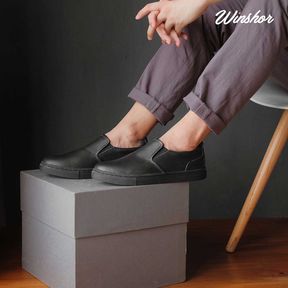 Sneakers Slip on - Winshor - Hilton Black