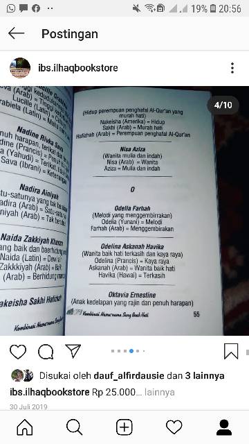 Kombinasi nama nama indah