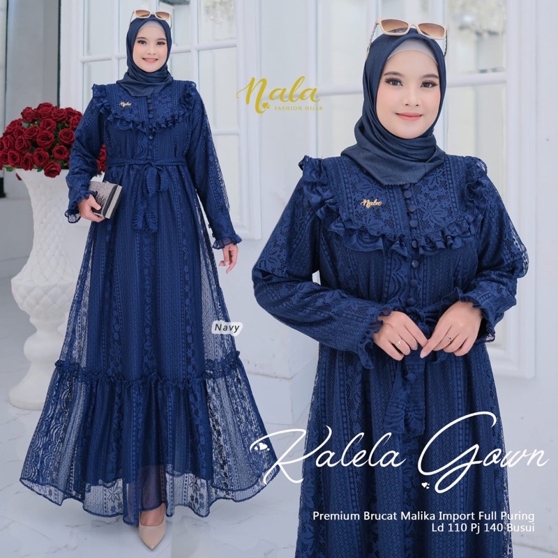 NEW KALELA GOWN GAMIS WANITA NEW ARRIVAL ORIGINAL BY ORI NALA