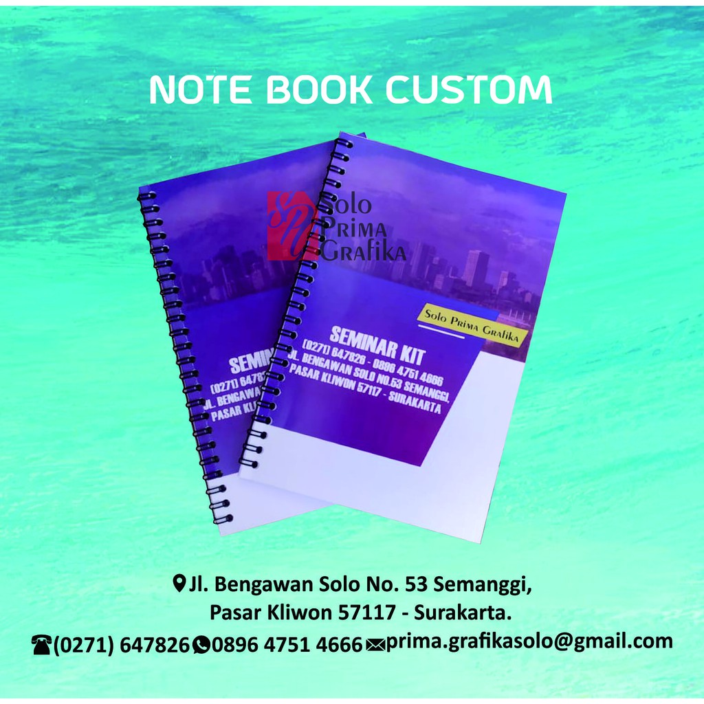

Notebook / Notebook Sepiral / Notepad / Notes Seminar Meeting Murah / FREE DESAIN