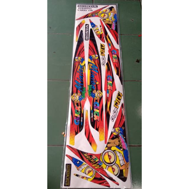 Striping Sticker Variasi Honda Vario 110 motif minion