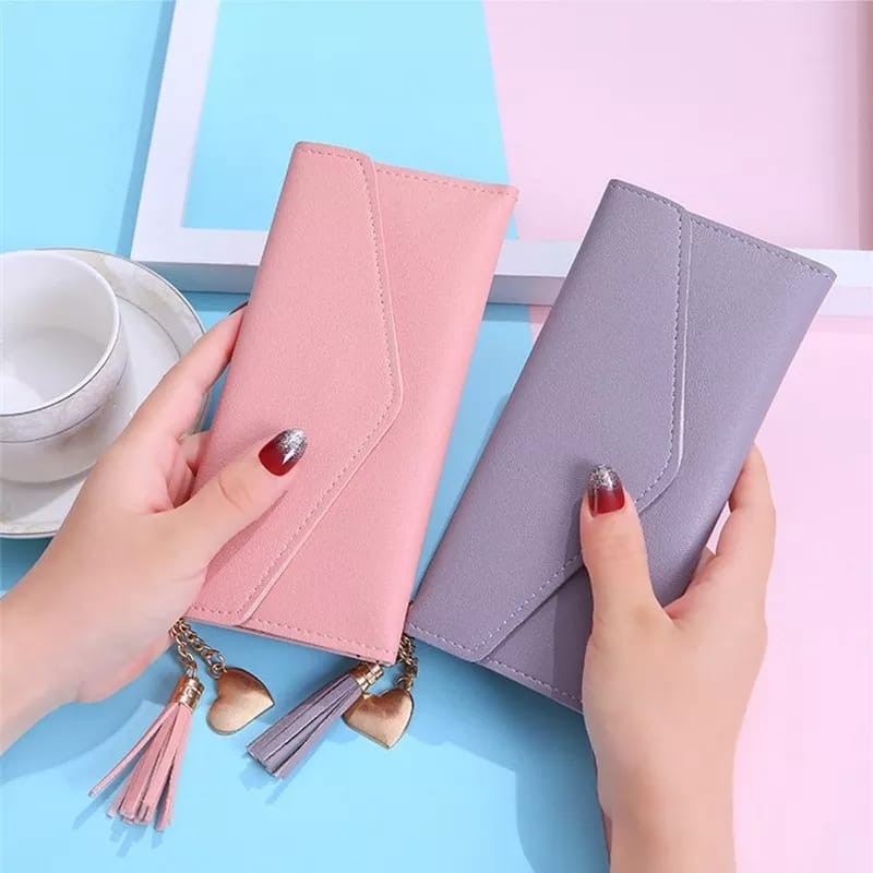 ( Fy )COD Dompet import dompet Wanita Murah Dompet Wanita Panjang Cantik Dompet Import Real Pict C3