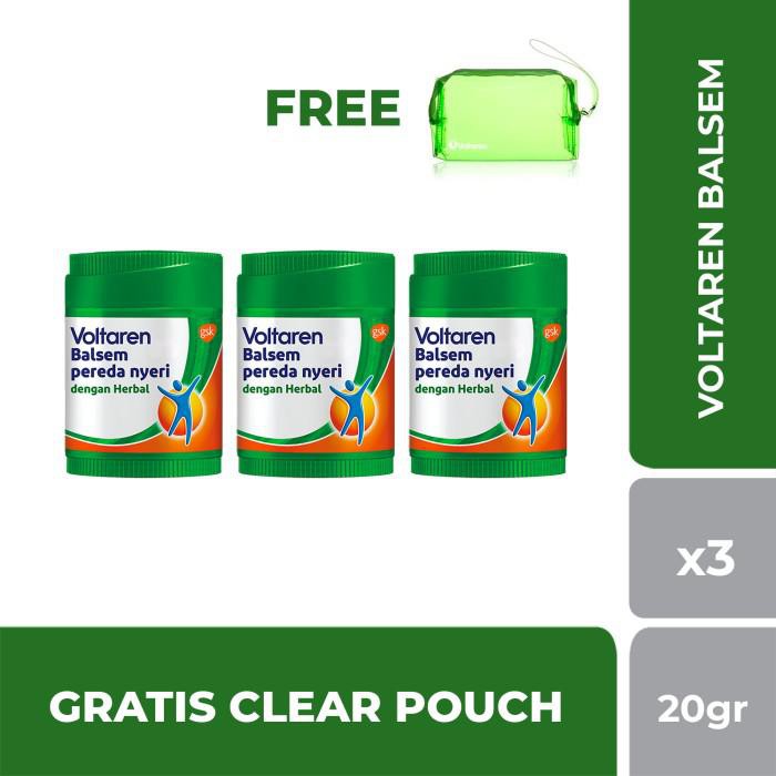 Palinglaris Bundle Voltaren Balsem 20Gr Gratis Clear Pouch Special Edition Terlaris