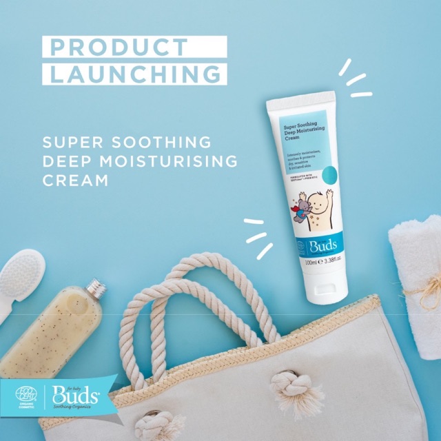 Buds Organics - Super Soothing Deep Moisturising Cream 100ml - Baby Lotion