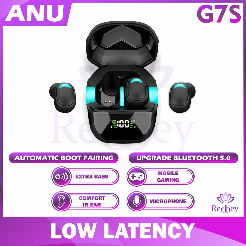 TWS headset G7S bluetooth wireless HIFI BASS music sport Gaming earphone mic