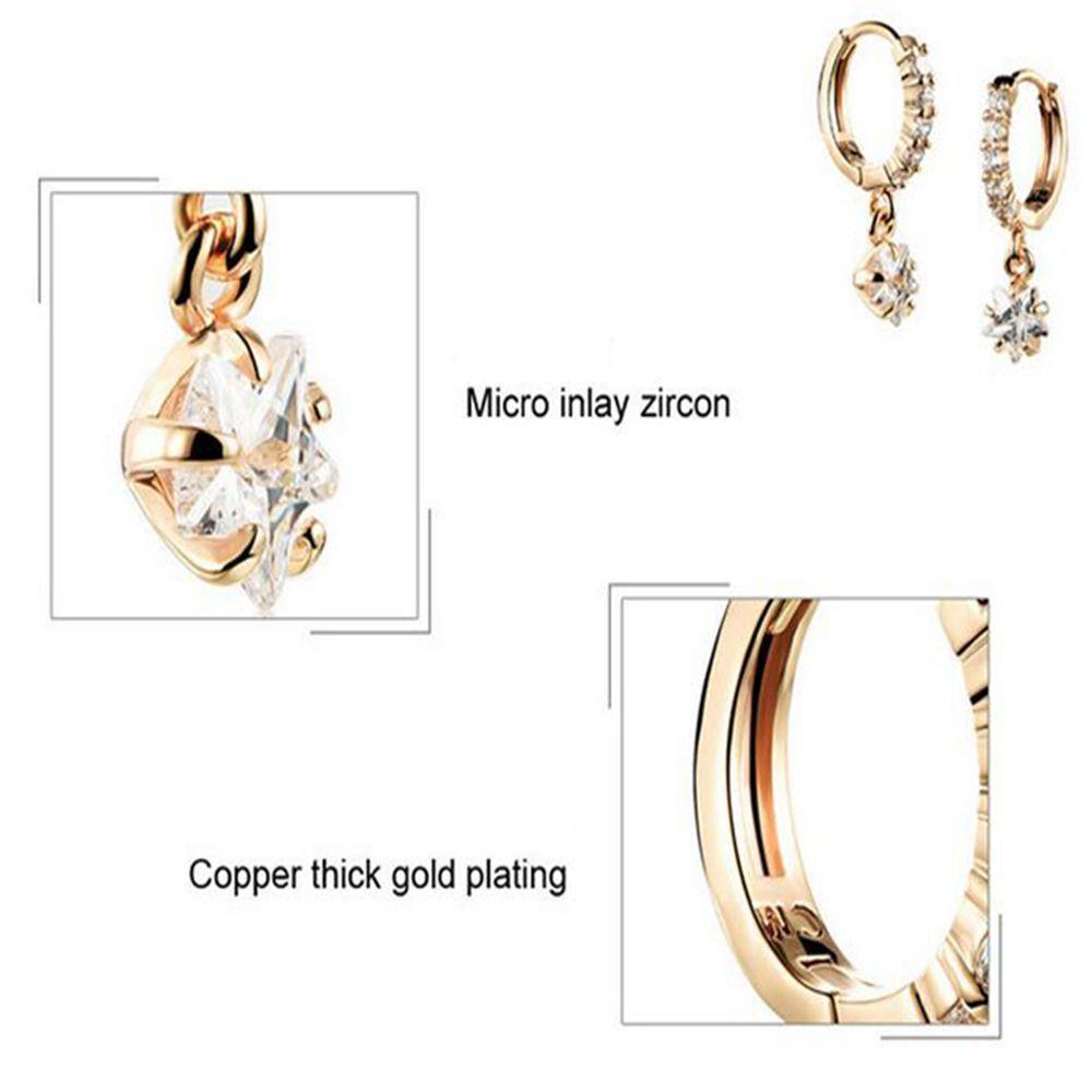 Needway Drop Earrings Juli 4th Menjuntai Hadiah Perhiasan Elegan Cubic Perhiasan Aksesoris