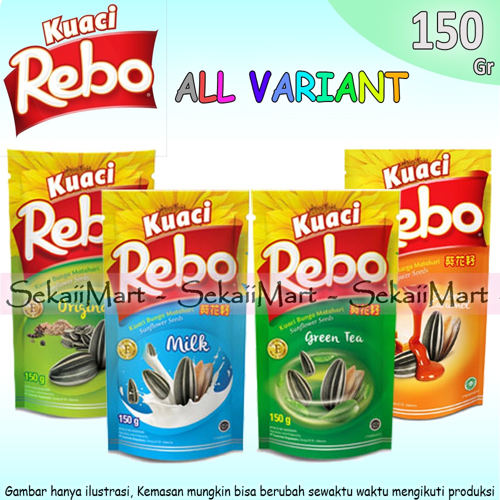 

REBO Kuaci Biji Bunga Matahari 150g - Sun Flower Seeds All Variant