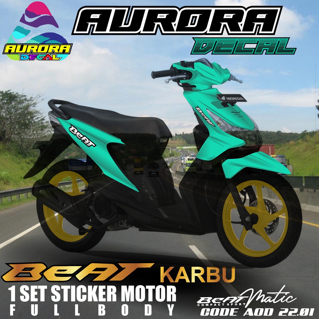 Jual Decal Dekal Sticker Stiker Striping BEAT KARBU FULL BODY DESIGN ...