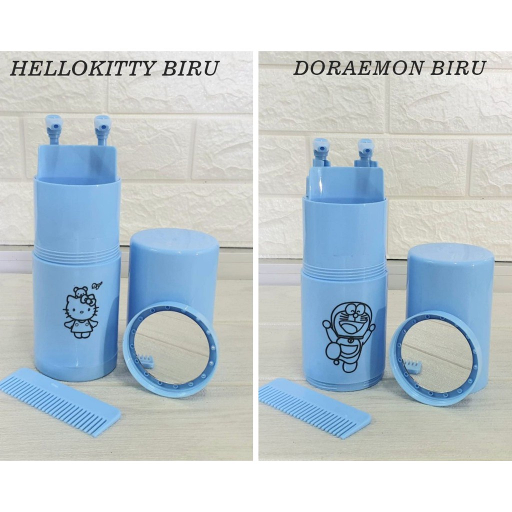 Travel Toiletries Kit Set Murah Portable Toiletries Cup/ Tempat Sabun, Shampo,Sikat Gigi Traveling Cocok buat kalian yg suka Traveling