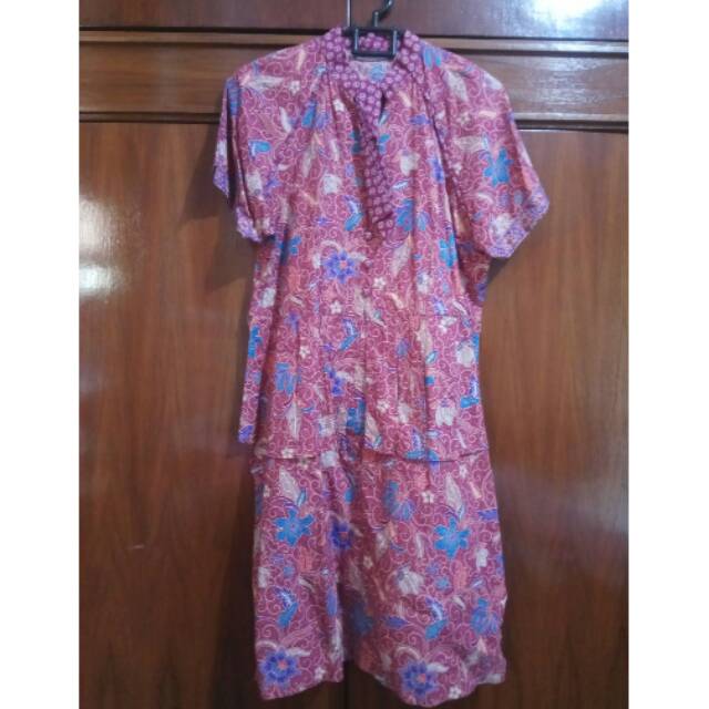 (PRELOVED) DRESS PINK BATIK KERIS