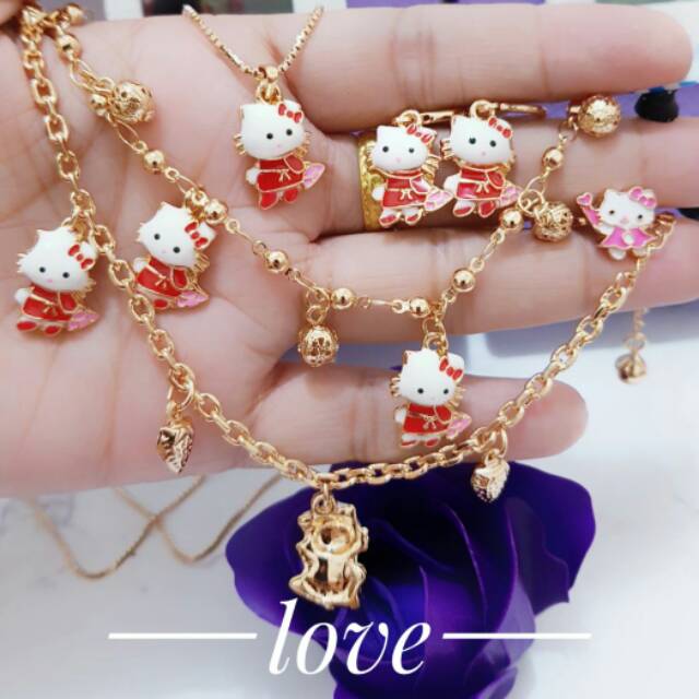 set perhiasan xuping kalung anak cantik