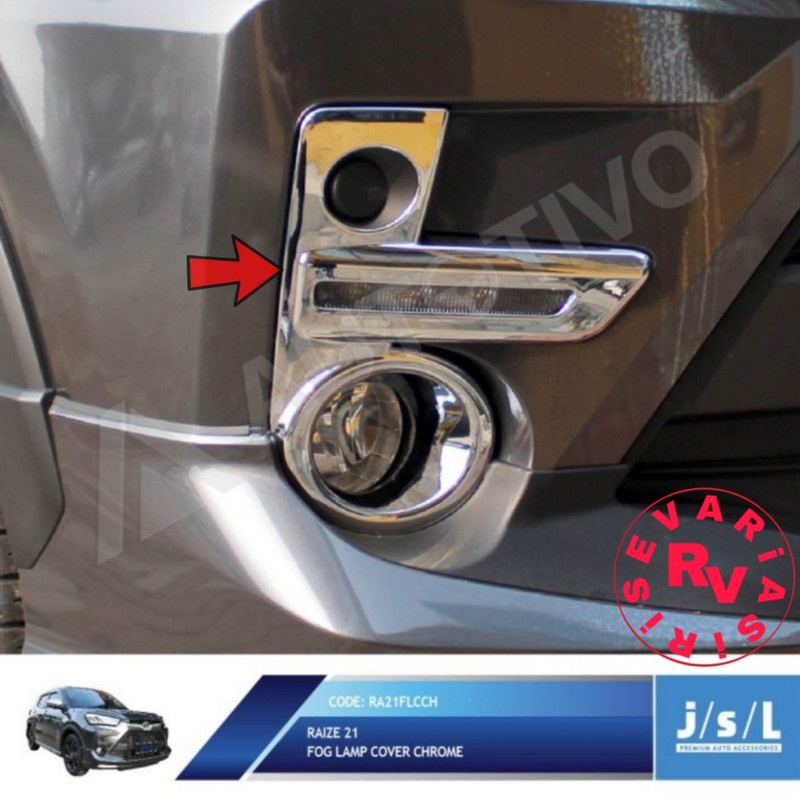 Garnis Ring Cover Foglamp Chrome Toyota Raize 2021 Chrome