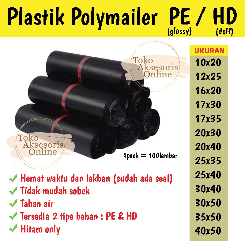 TAO Plastik Packing Polymailer Olshop 40X50