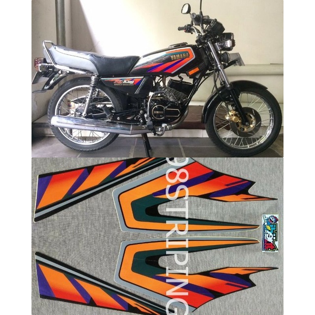 STRIPING RX KING MERAH TAHUN 1997 1998 STIKER LIS STANDAR ORI YAMAHA