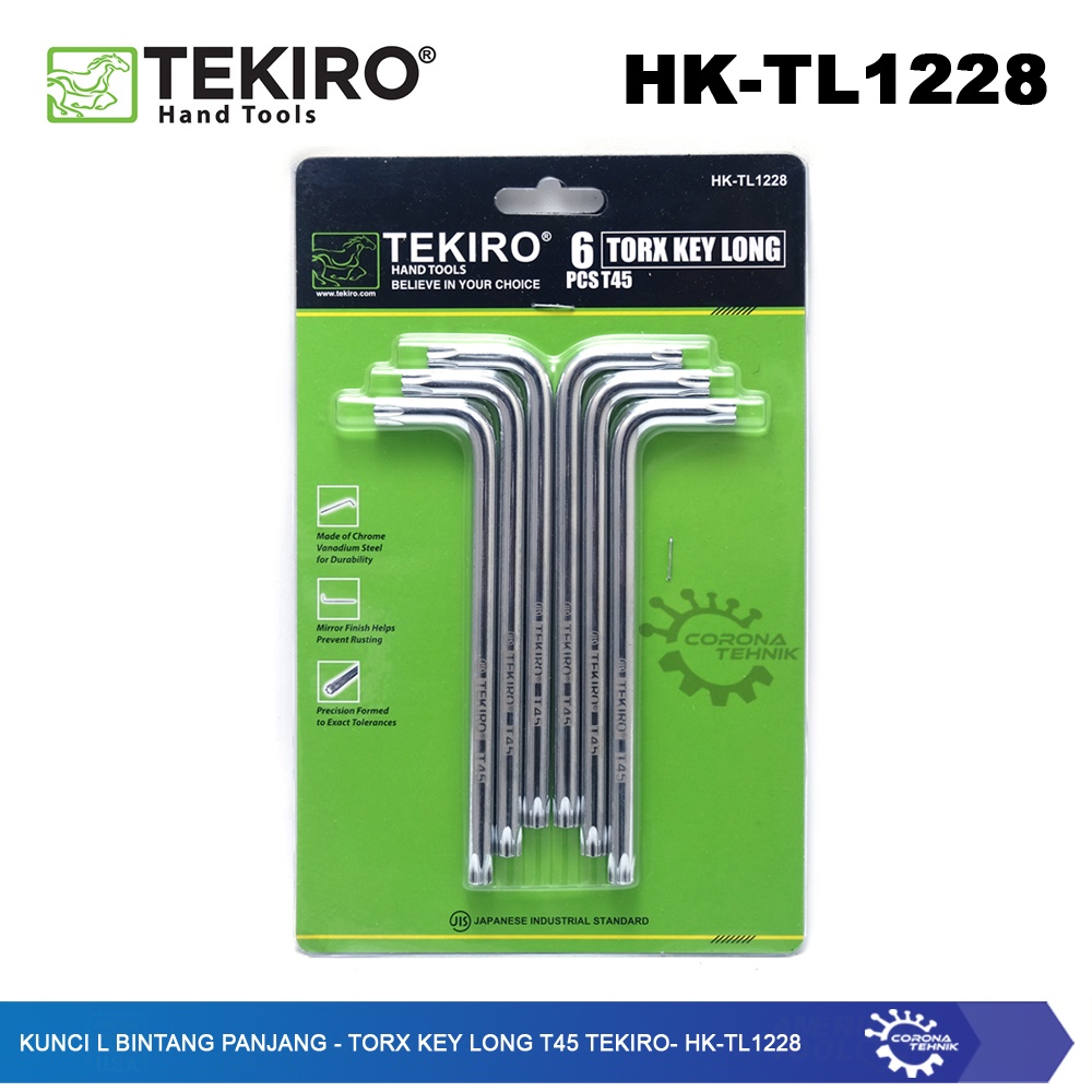 Tekiro - HK-TL1228 - Kunci L Bintang Panjang - Torx Key Long T45