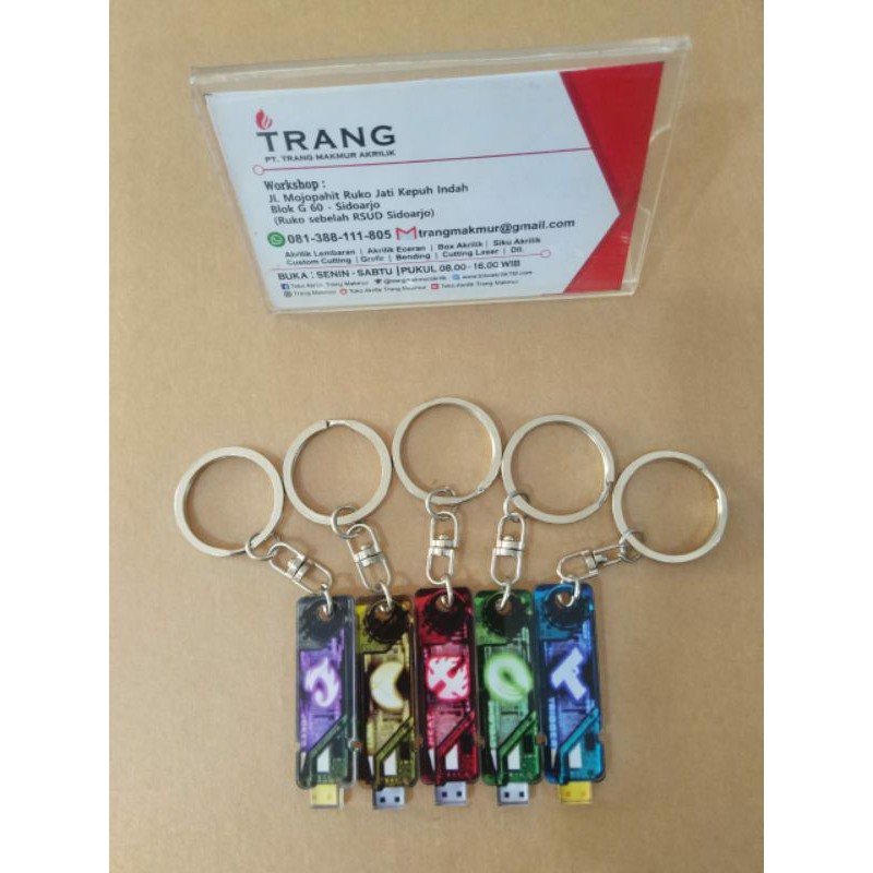 gantungan kunci akrilik gaia memory kamen rider w