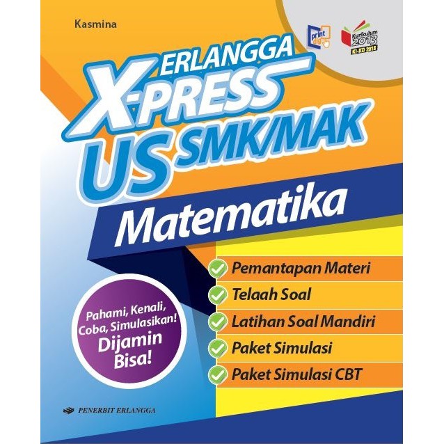 BUKU ERLANGGA - ERLANGGA X-PRESS US SMK/MAK MATEMATIKA / 0055100860