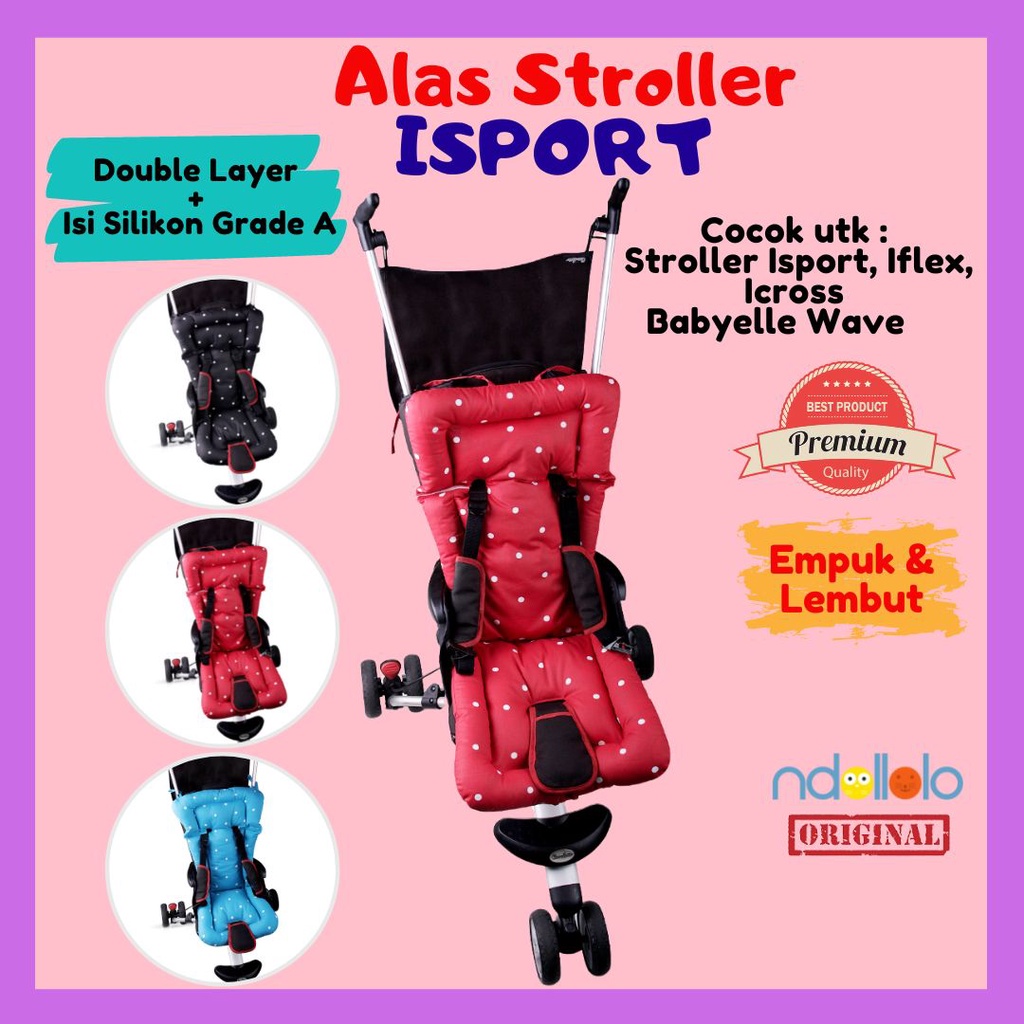 Alas Bantal Stroller Cocolatte Isport Iflex Baby Elle Wave Strollerpad Pad Cocok Stroler Stoler Bayi Isport Persiapan Bayi Baru Lahir Newborn Murah Merek Ndollolo