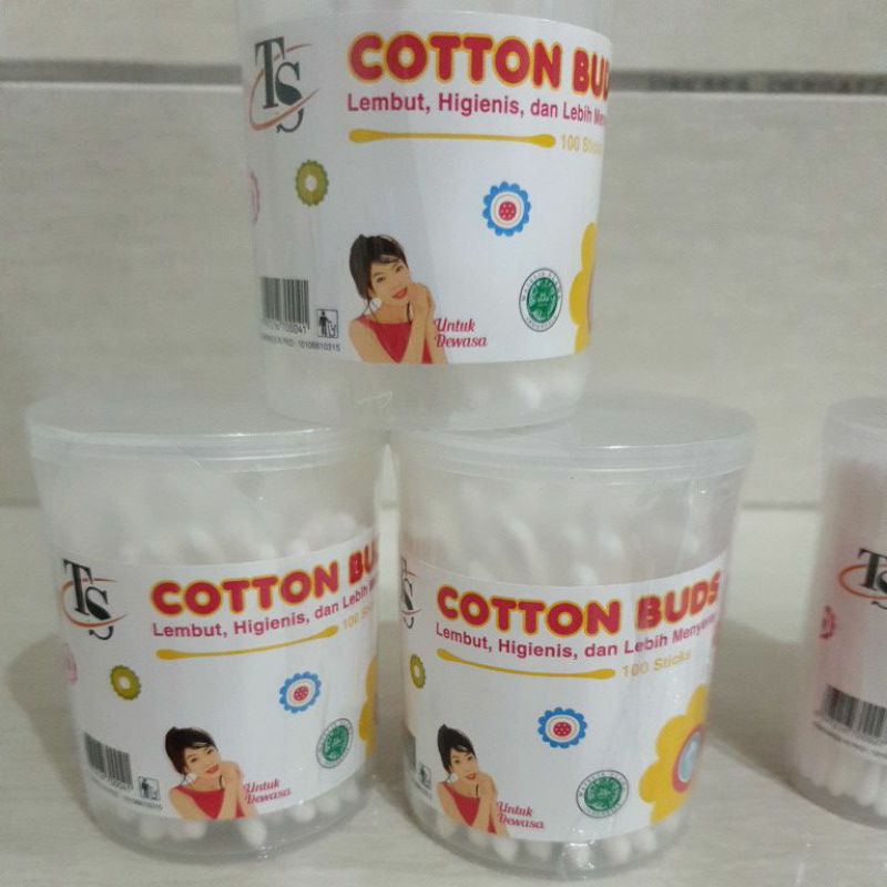 TS cotton bud POT isi 100