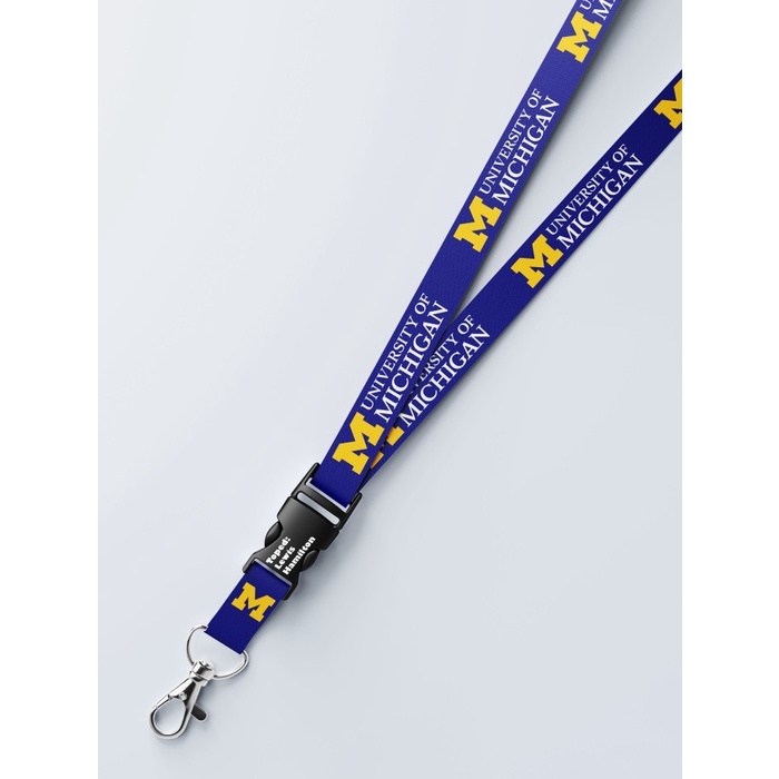 

Lanyard Michigan University Kampus Amerika Bisa Satuan Custom