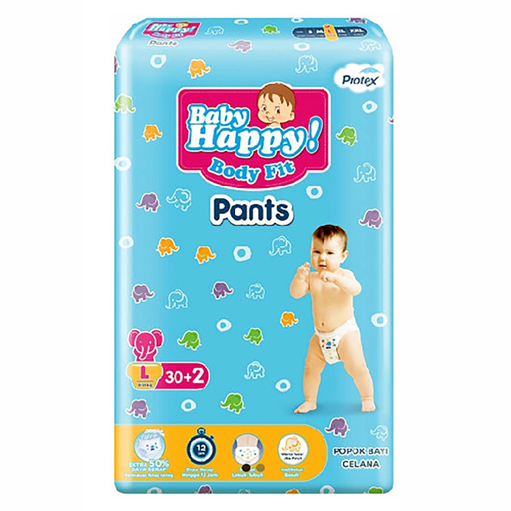 Popok / Pampers Baby Happy Pants S40/M32/L28/XL26/XXL24 - Baby Happy