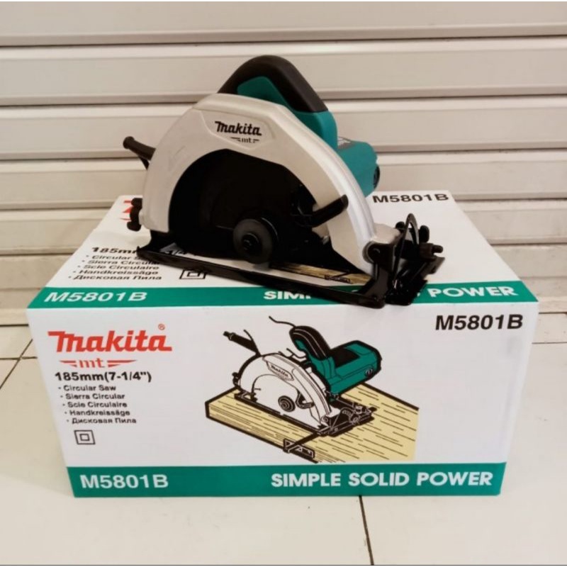 CIRCULAR SAW MAKITA 7" INCH MESIN GERGAJI TRIPLEK KAYU CIRCLE SERKEL MAKITA M5801B