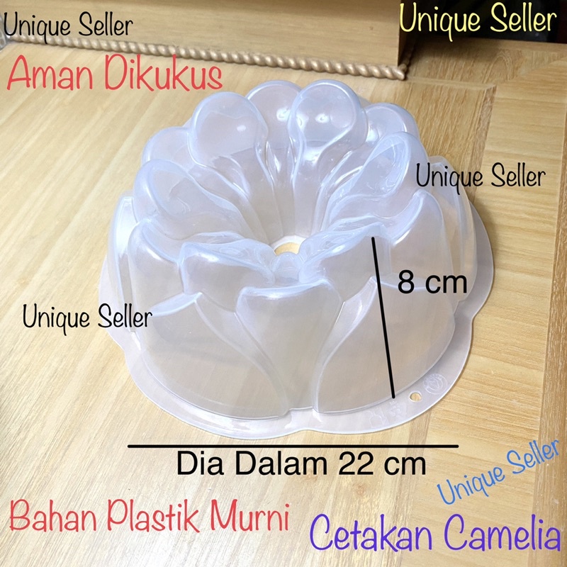 Cetakan Puding Camelia / Cetakan Puding Pudding Agar Ager Plastik Camelia / Loyang Puding Pudding Agar Ager Plastik Camelia / Cetakan Puding Bunga / Cetakan Bunga Camelia