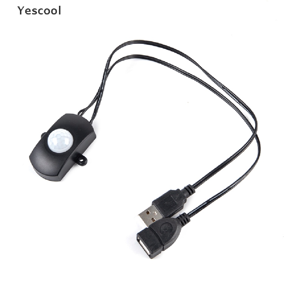 Yescool Switch Sensor Gerak PIR Inframerah DC 5 / 12 / 24V Untuk Lampu Strip