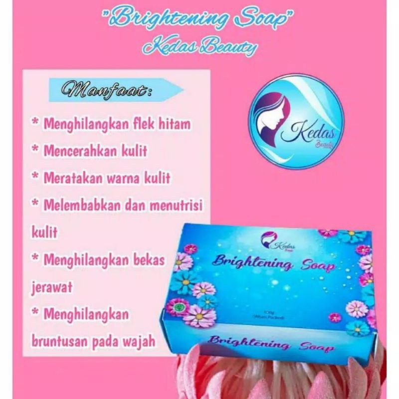 Sabun Multifungsi Brightening soap Kedas Beuty ORI BPOM