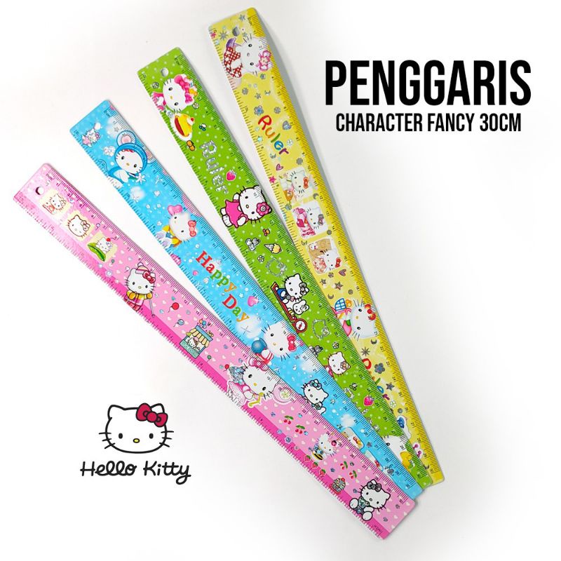 Penggaris Besi 30cm Fancy