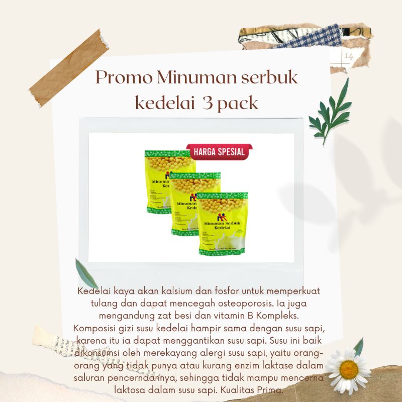 

KK Minuman Serbuk Kedelai (Soya Bean) Promo beli 3 pack