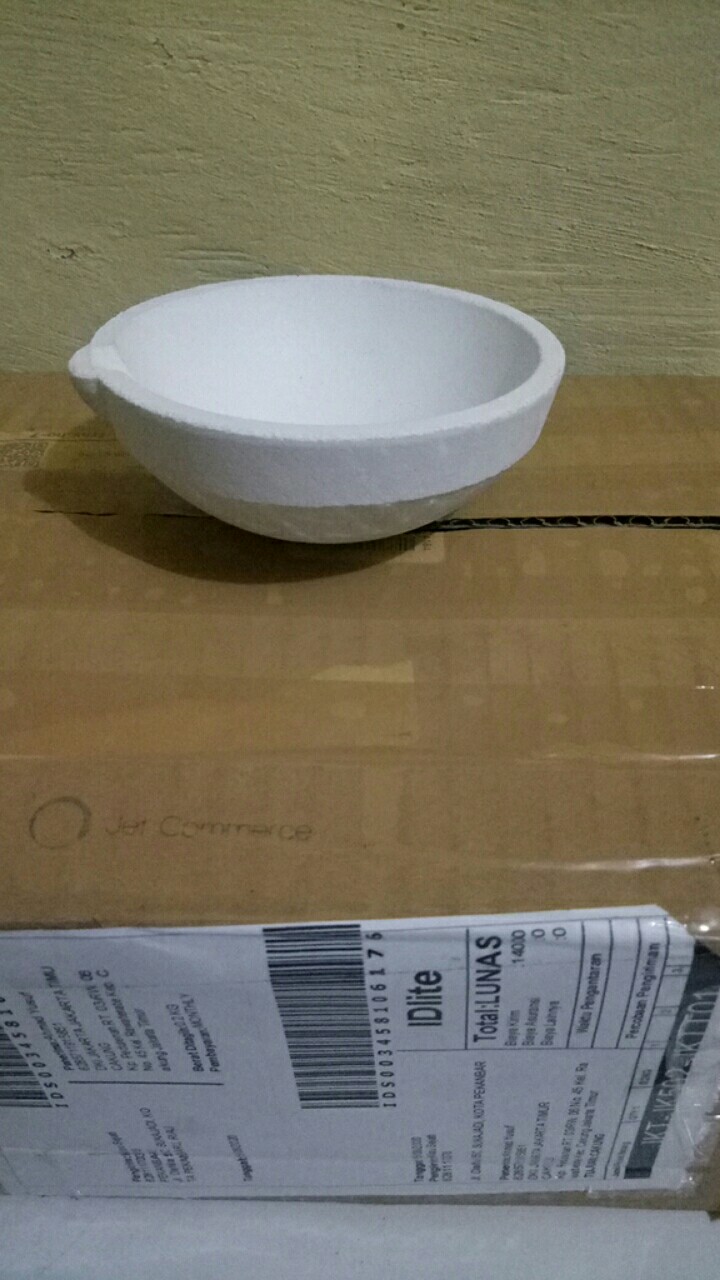 Mangkok Kowi Lebur Italy Baru Diameter 9.2 Cm Tahan Suhu Hingga 1800 C