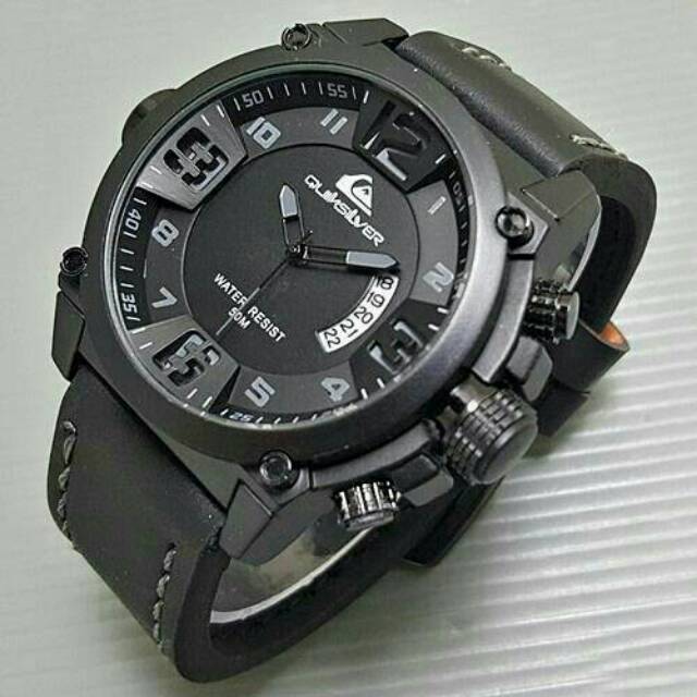 Jam Tangan Pria Quiksilver Sporty Tali Kulit 3 Variant