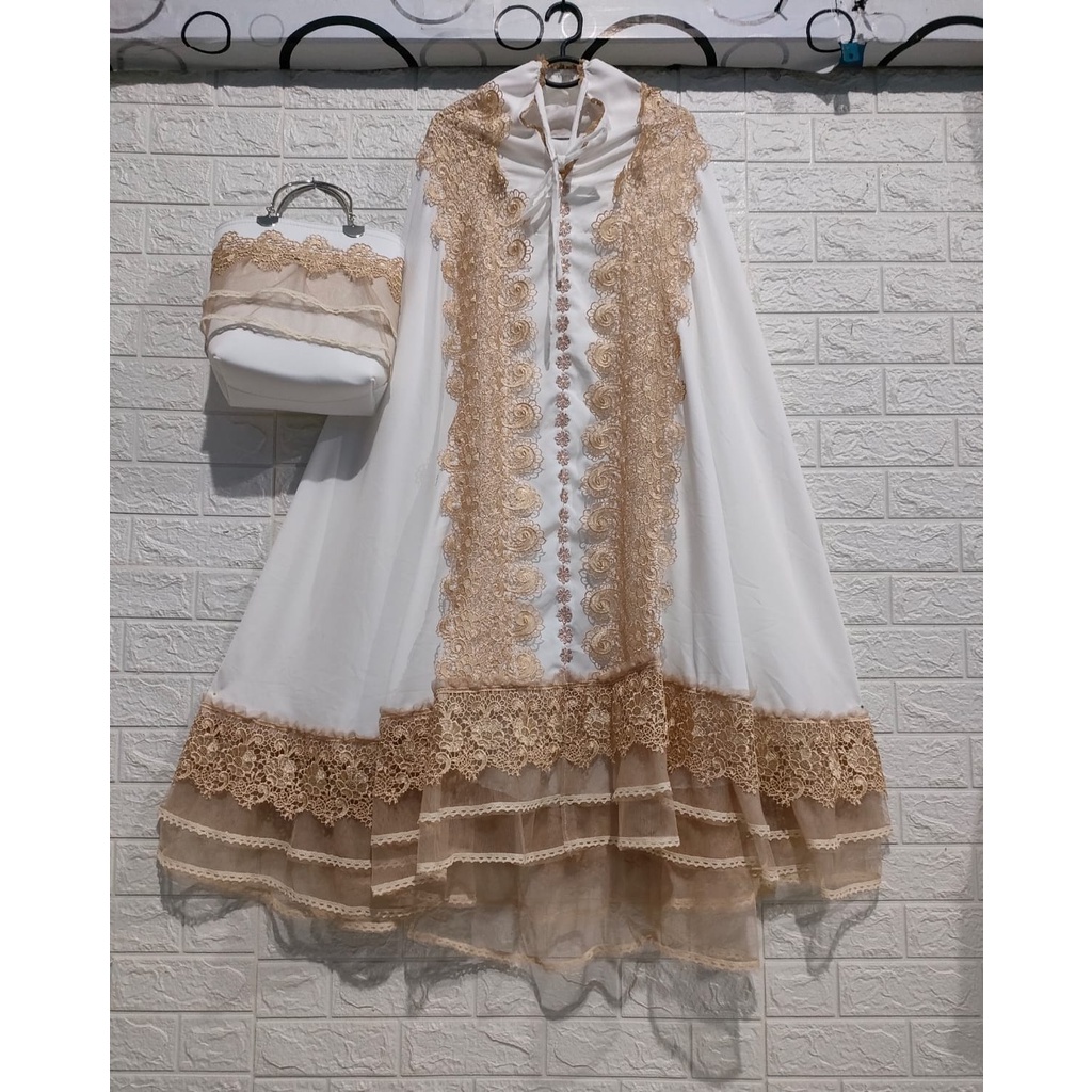 Mukena Renda Mewah Katun Silki Premium Tren 2022 Mukena Dewasa