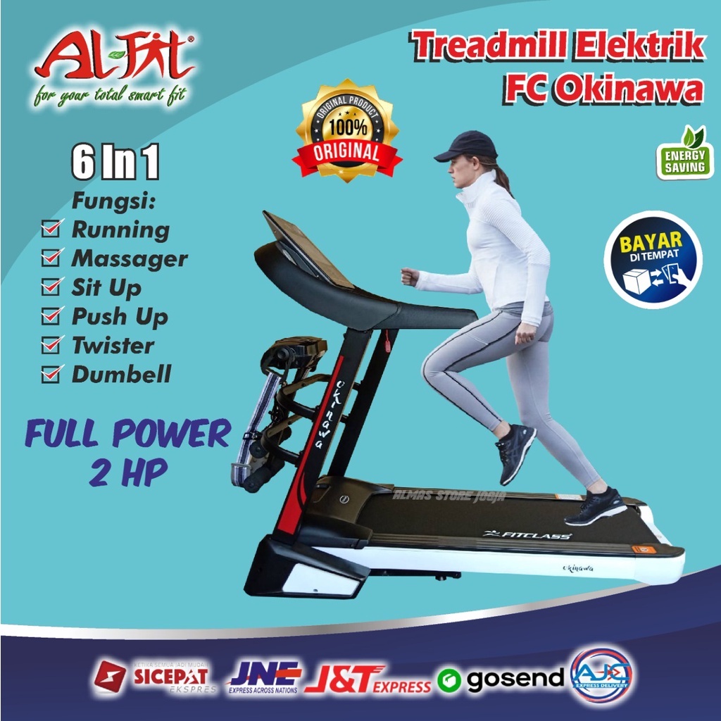Alat Olahraga Nge Gym Lari Fitness Fitnes Treadmill Treadmil Tredmil Threadmill Tredmill Treatmill T